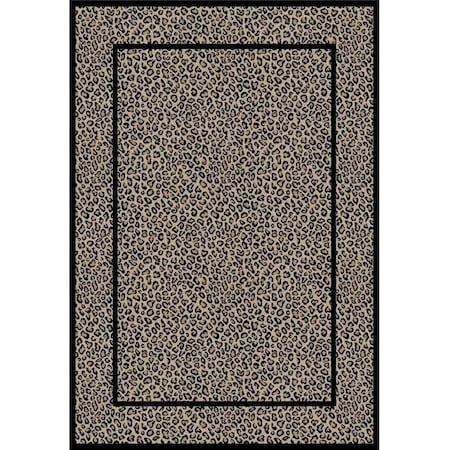 Concord Global Trading Concord Global 44923 2 ft. 7 in. x 4 ft. Jewel Leopard - Beige 44923